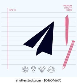 Paper airplane icon