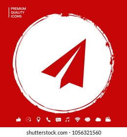 Paper airplane icon