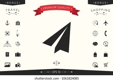 Paper airplane icon