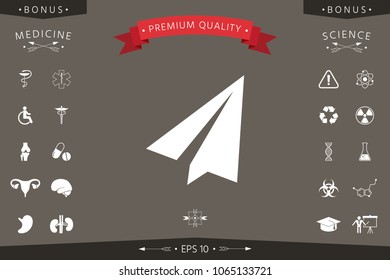 Paper airplane icon