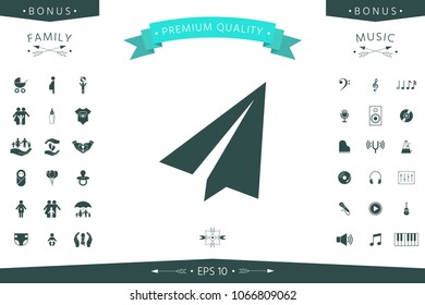 Paper airplane icon