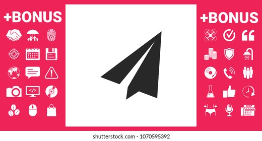 Paper airplane icon