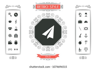 Paper airplane icon