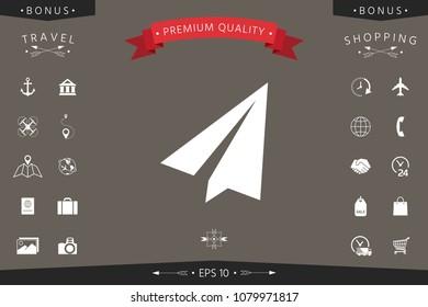 Paper airplane icon