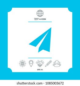 Paper airplane icon