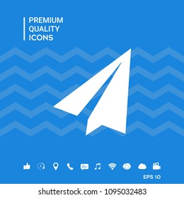 Paper airplane icon