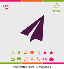 Paper airplane icon
