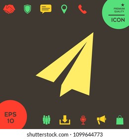 Paper airplane icon