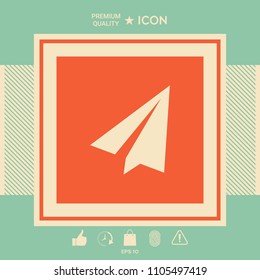 Paper airplane icon