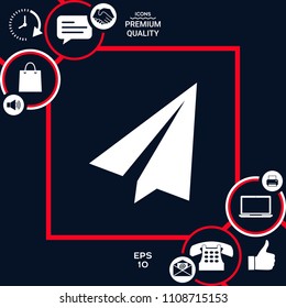 Paper airplane icon