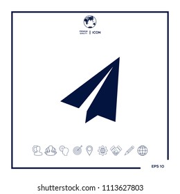 Paper airplane icon