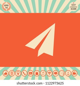 Paper airplane icon