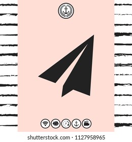 Paper airplane icon
