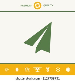 Paper airplane icon