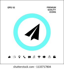 Paper airplane icon