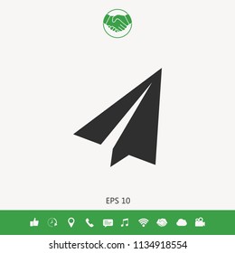 Paper airplane icon