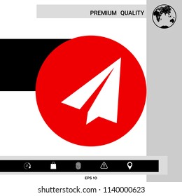 Paper airplane icon
