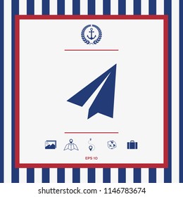 Paper airplane icon