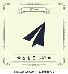 Paper airplane icon