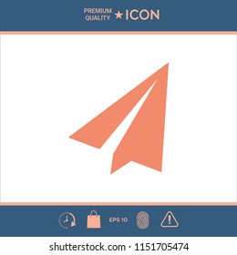 Paper airplane icon