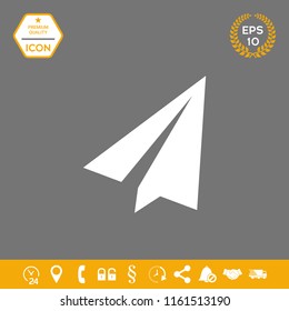 Paper airplane icon