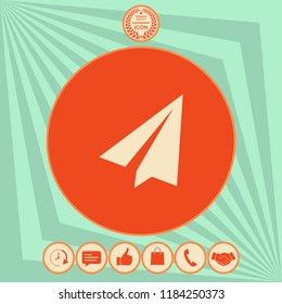 Paper airplane icon