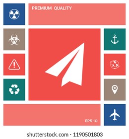 Paper airplane icon