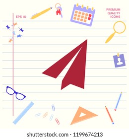 Paper airplane icon