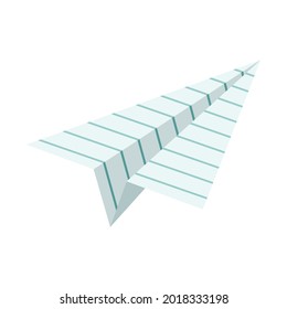 Paper airplane. Paper airplane icon.