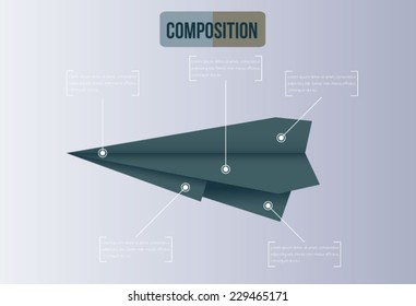 Paper airplane icon.