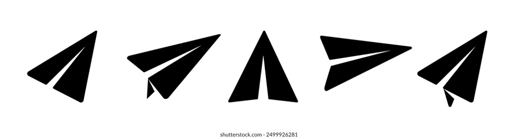 Paper airplane icon. Paper airplane.