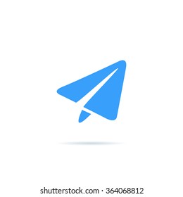Paper airplane icon.