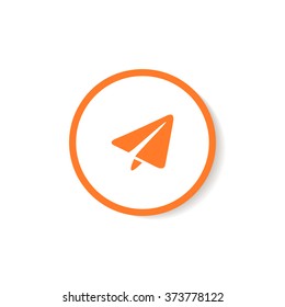 Paper airplane icon.