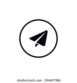 Paper airplane icon.