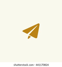 Paper airplane icon.