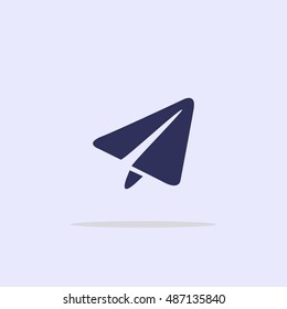 Paper airplane icon.