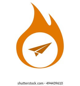 Paper airplane icon