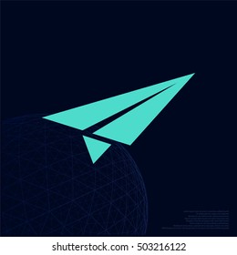 Paper airplane icon