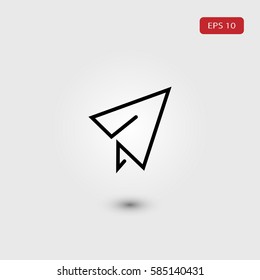 paper airplane icon