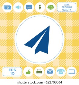 Paper airplane icon