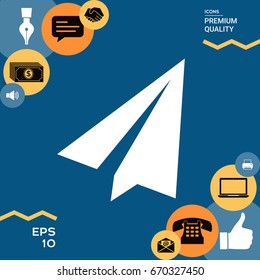 Paper airplane icon