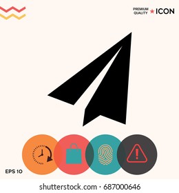 Paper airplane icon