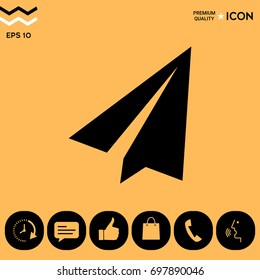 Paper airplane icon
