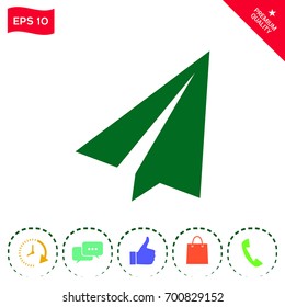 Paper airplane icon