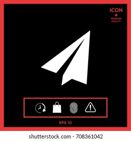 Paper airplane icon