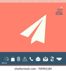 Paper airplane icon
