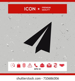 Paper airplane icon