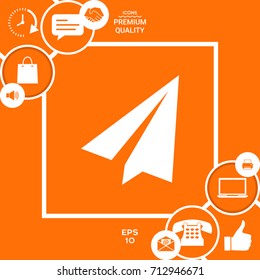 Paper airplane icon