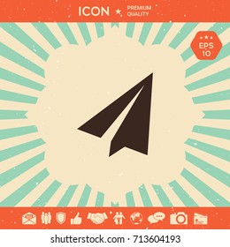 Paper airplane icon