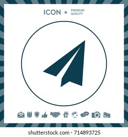 Paper airplane icon
